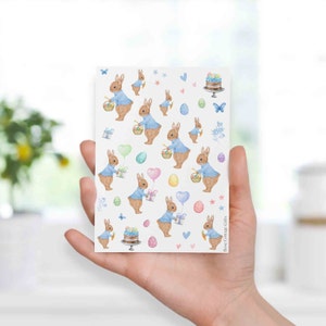 Schattig Pasen-stickervel x 1, pastel kindereieren zoeken, stickervellen schattige zoete aquarel, dagboek planner dagboek konijn alternatief cadeau
