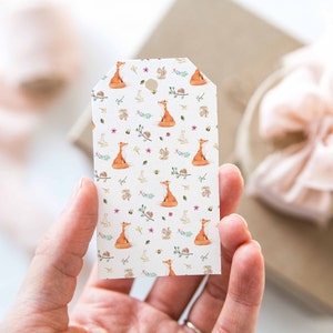 Étiquettes cadeaux Fox, étiquettes cadeaux boisées, étiquettes cadeaux forêt, étiquettes cadeaux animalières, étiquettes cadeaux animalières, étiquettes cadeaux aquarelles, wild