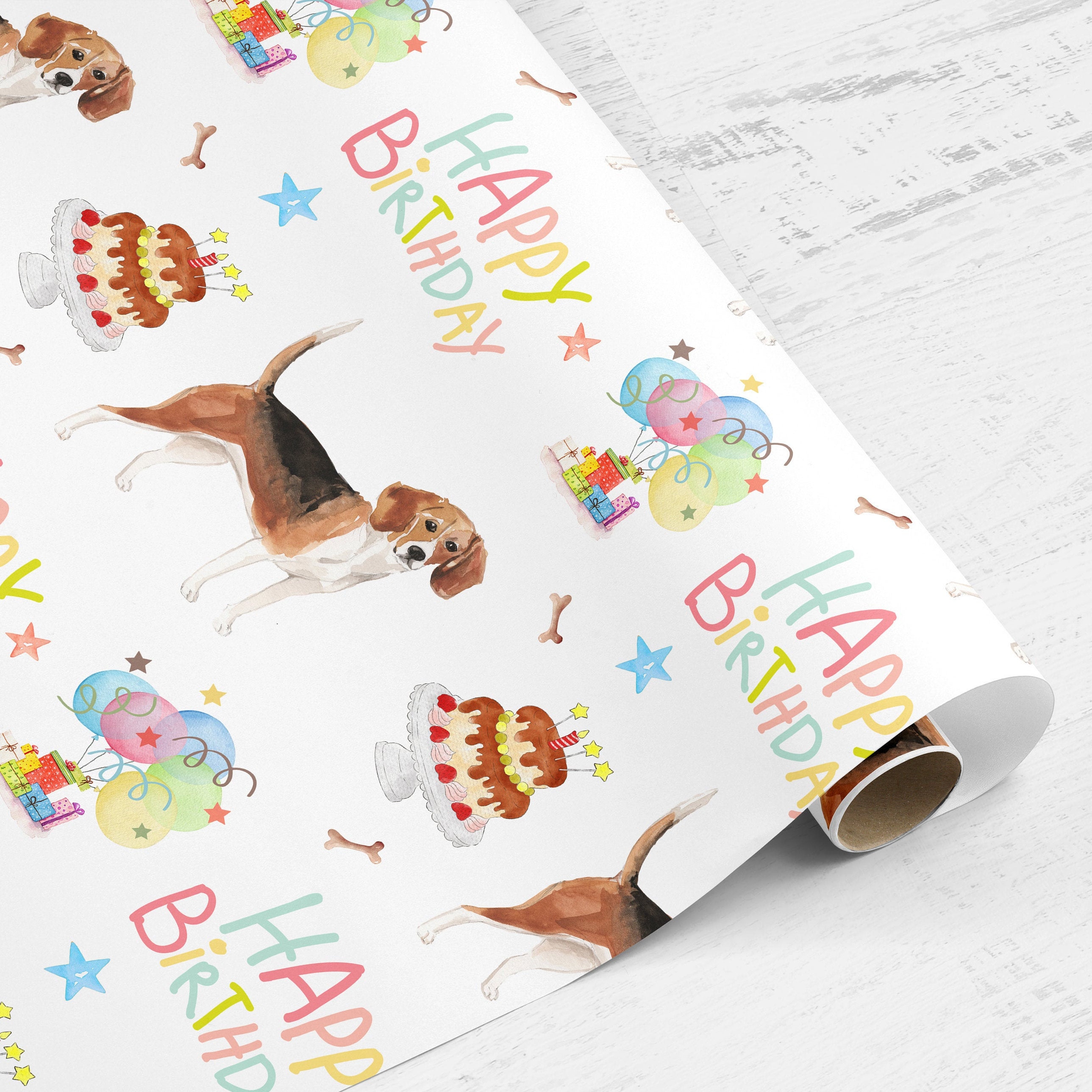Beagle hotsell wrapping paper
