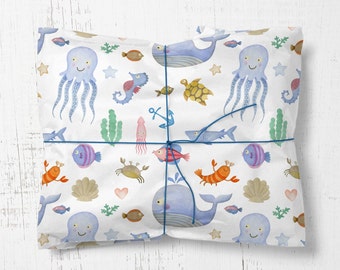 Under the Sea Wrapping Paper: Kids Birthday Gift Wrap