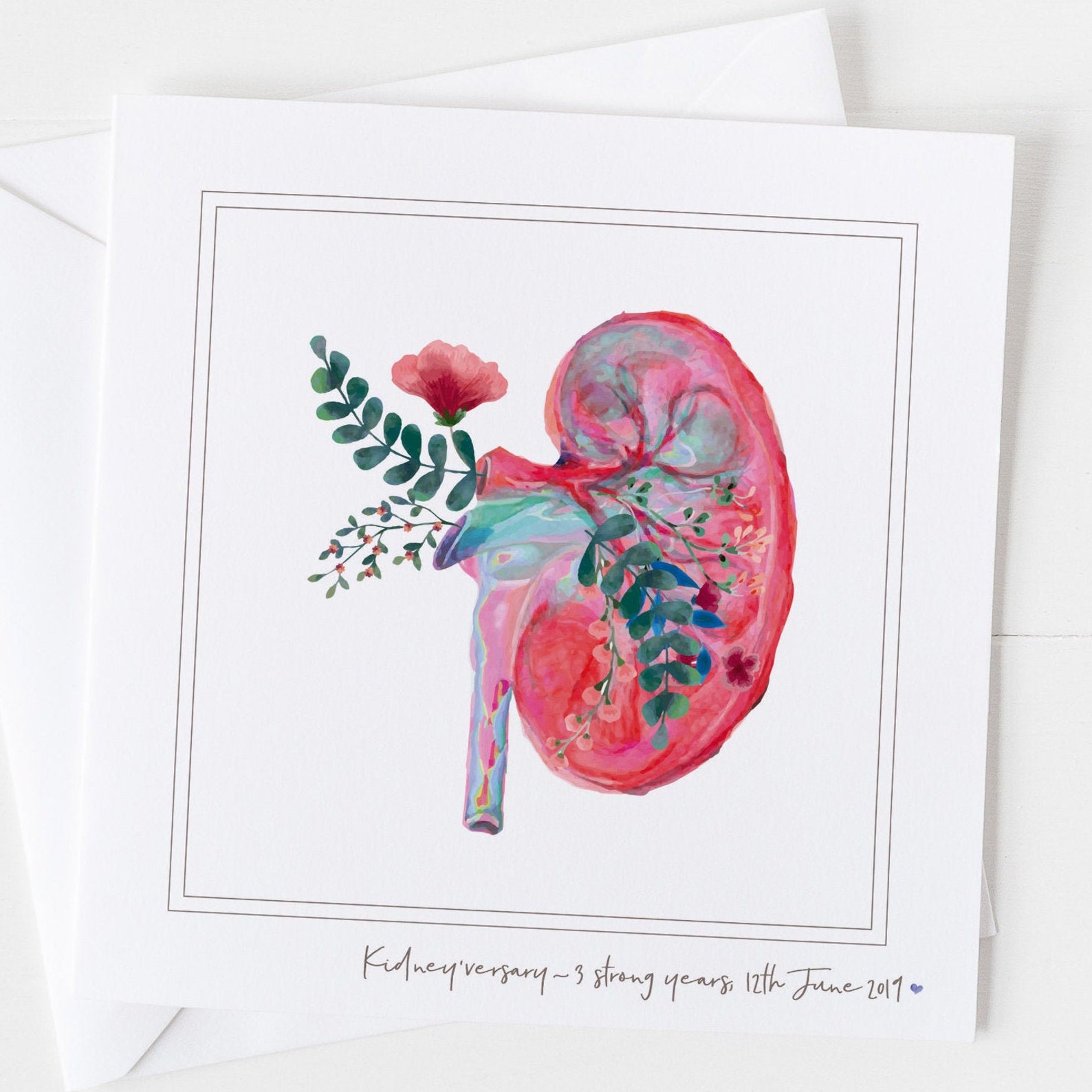 Liver Anniversary Card Organ Donor Donation Recovery Etsy UK