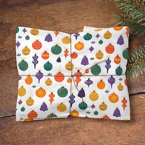 Carta da regalo natalizia a forma di palline, carta da regalo natalizia divertente, carta da regalo natalizia, carta da regalo colorata per Natale, rivestimenti per cassetti originali