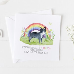 Carte commémorative pour animaux de compagnie de chien. Cadeau commémoratif pour votre animal de compagnie v4