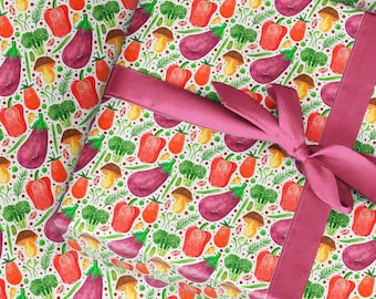 Vegetable Garden Wrapping Paper: Allotment Gift Wrap