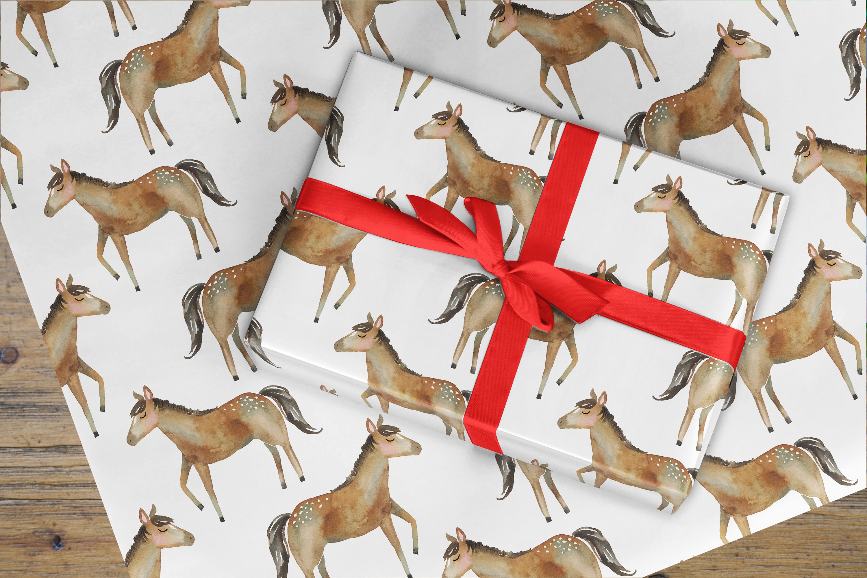 Horse Wrapping Paper Horse Gift Wrap Pony Gift Wrapping | Etsy UK
