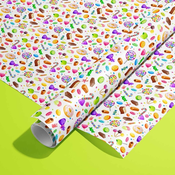 Candy Wrapping Paper Etsy