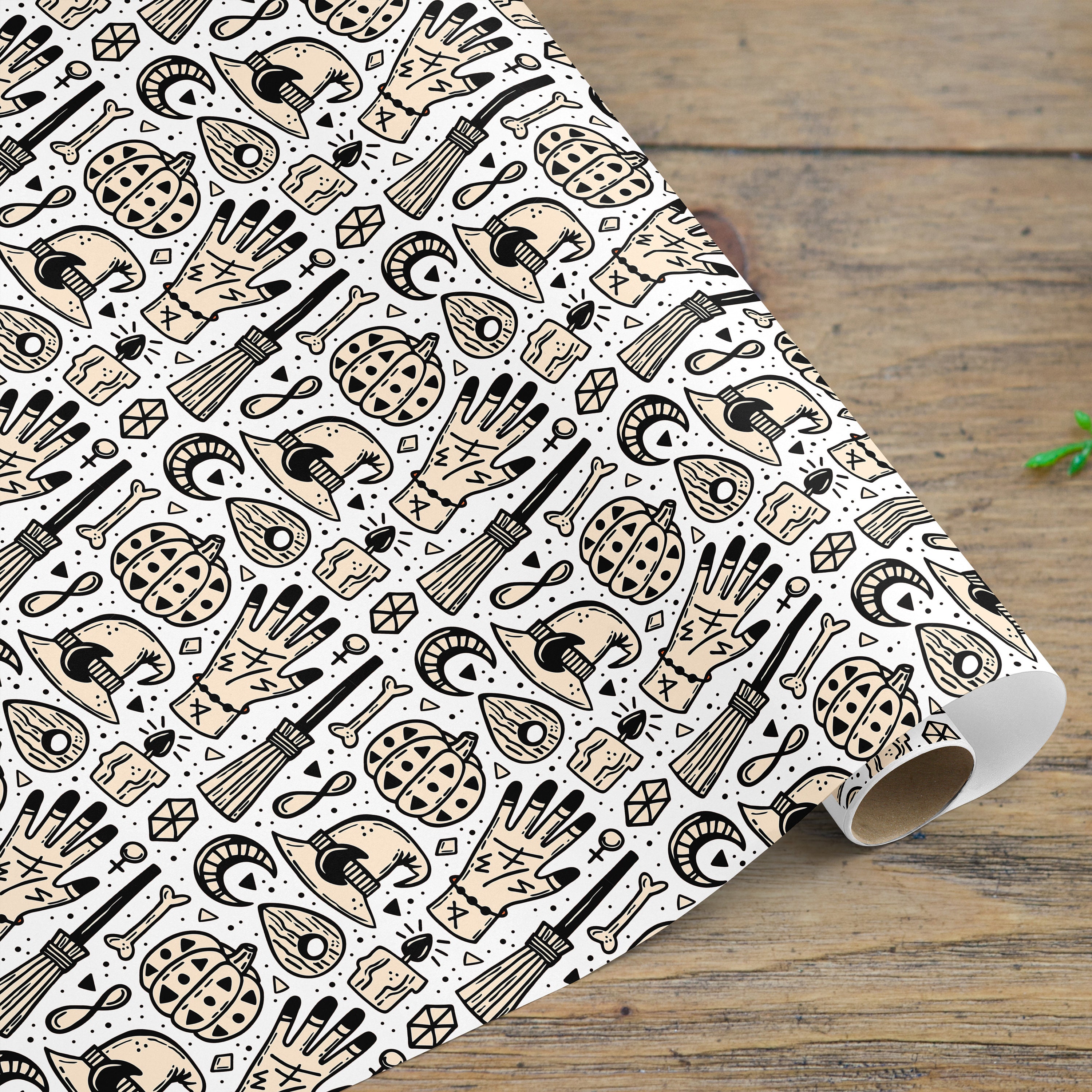 Witch Wrapping Paper Roll, Wizard Wrapping Paper