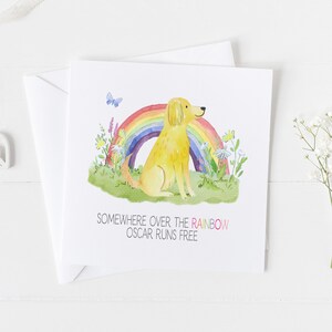 Carte commémorative pour chien Golden Pet. Cadeau commémoratif pour votre animal de compagnie v4