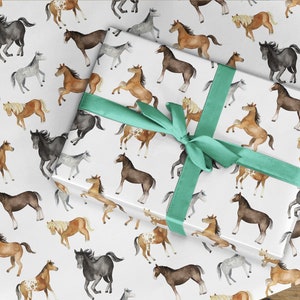 Rouleau de papier cadeau, emballage cadeau cheval, emballage cadeau cheval, emballage cadeau cheval, emballage cadeau cheval