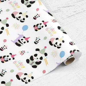 Geschenkpapierrolle, Geschenkpapierrolle Panda, 1