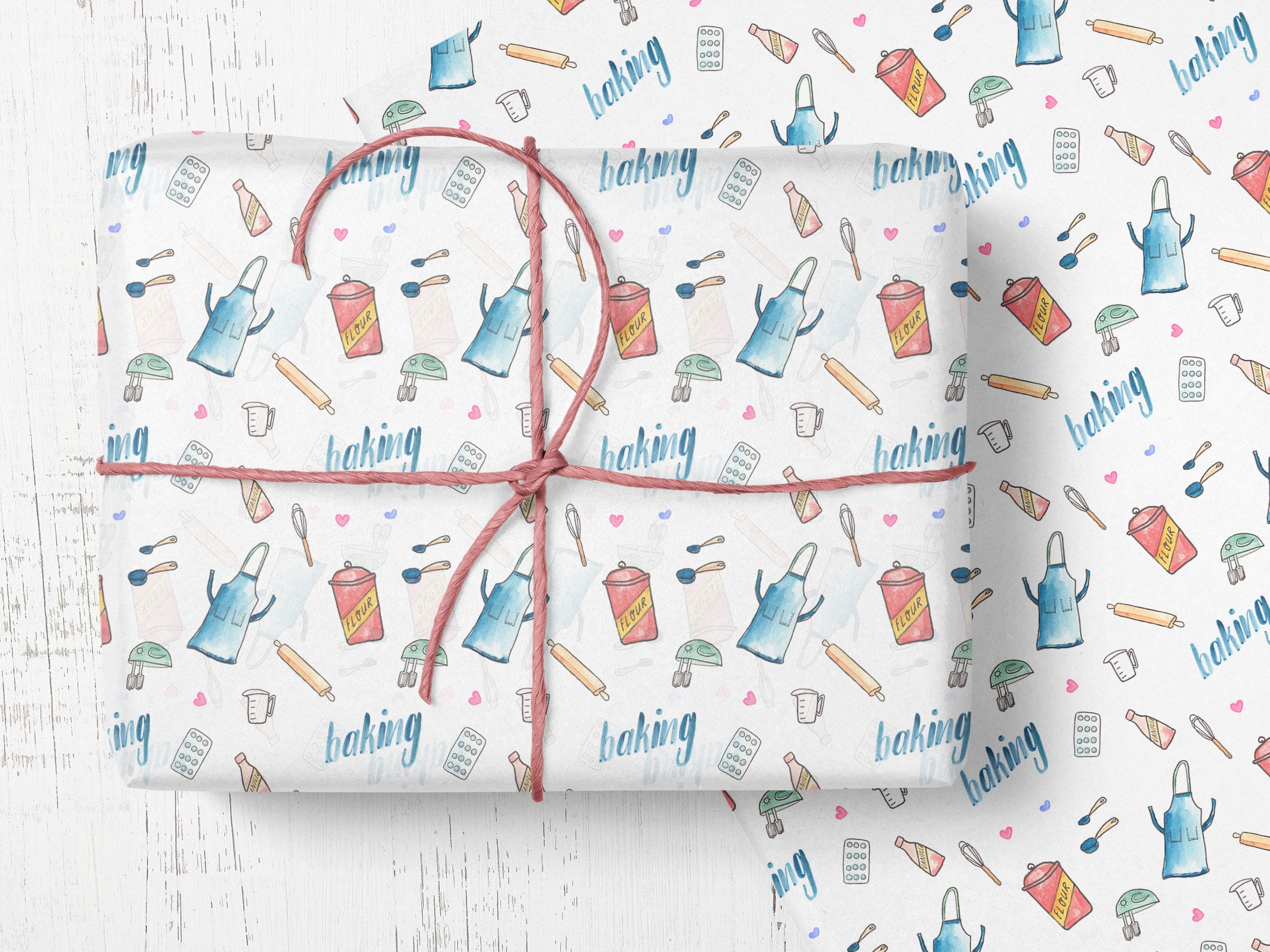 Baking wrapping paper, baking gift wrap paper, cooking food wrapping paper, ideal mothers day