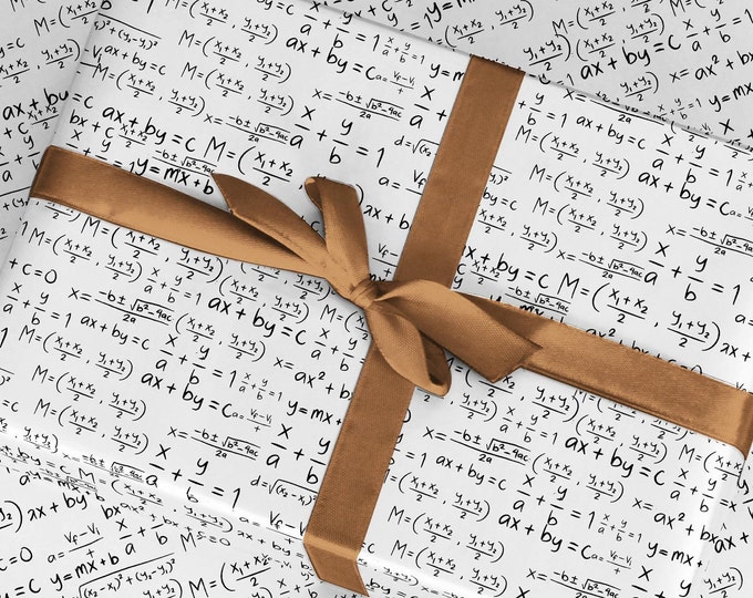 Math Equations Wrapping Paper: Physics Gift Wrap