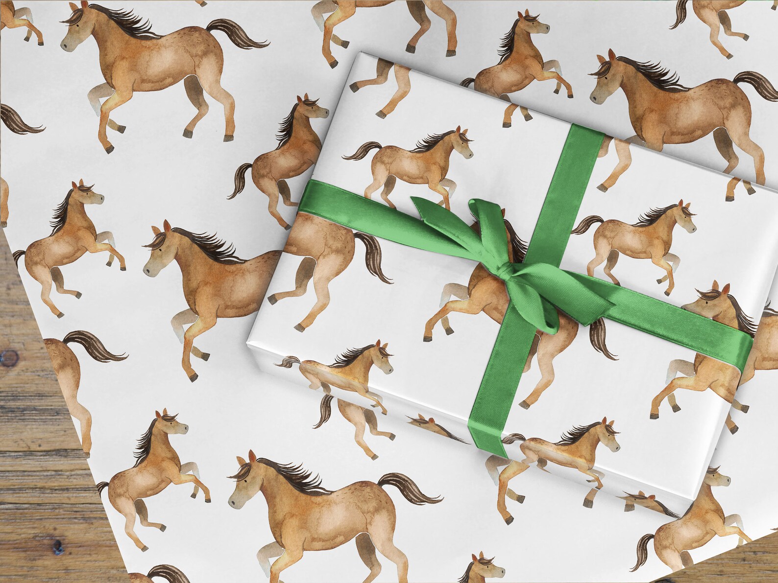 Horse Wrapping Paper Horse Gift Wrap Pony Gift Wrapping Etsy UK