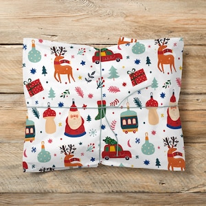 Carta da regalo scandinava natalizia, carta da regalo natalizia per bambini, carta da regalo natalizia, carta da regalo natalizia luminosa, carta da regalo scandinava colorata