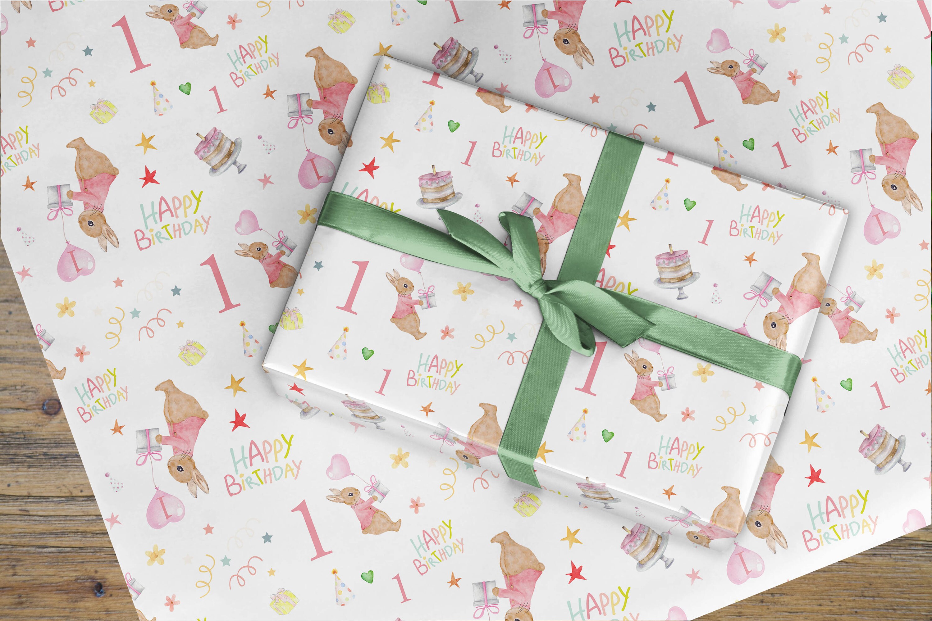 Papier Cadeau Motif Chien Ballon - Rouleau 70 Cm X 2 M, Multicolore, Pour Anniversaire Enfant
