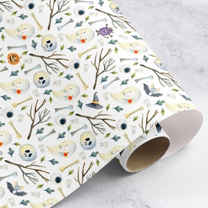 Wrapping Paper Roll, Halloween wrapping paper gift wrap, Pumpkin wrapping paper