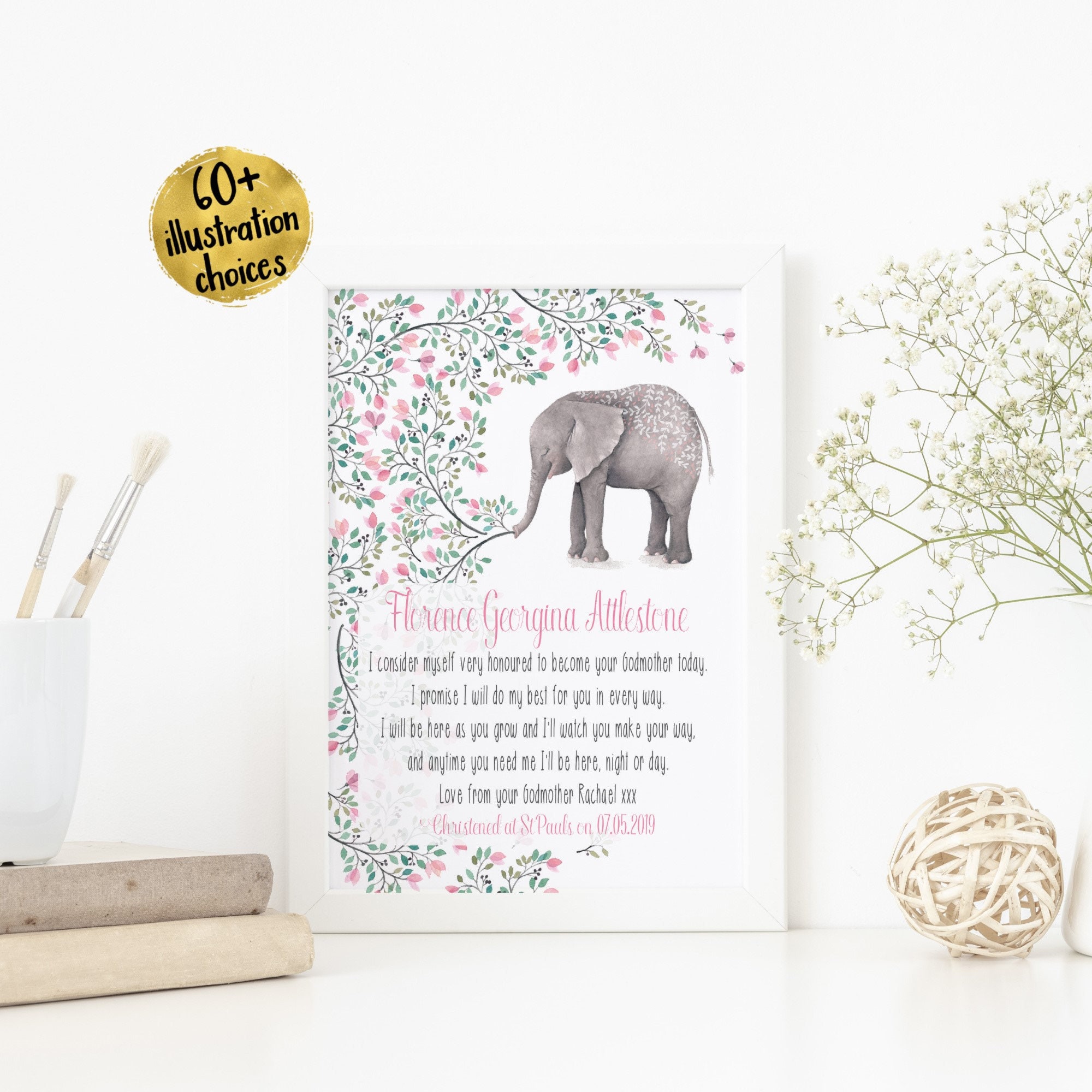 Christening Gifts From the Godparents Christening Gift Etsy UK