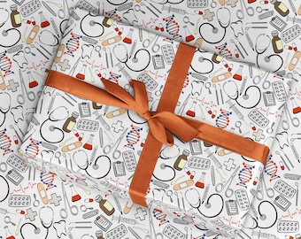 Get Well Soon Wrapping Paper: Doctor & Injury Gift Wrap