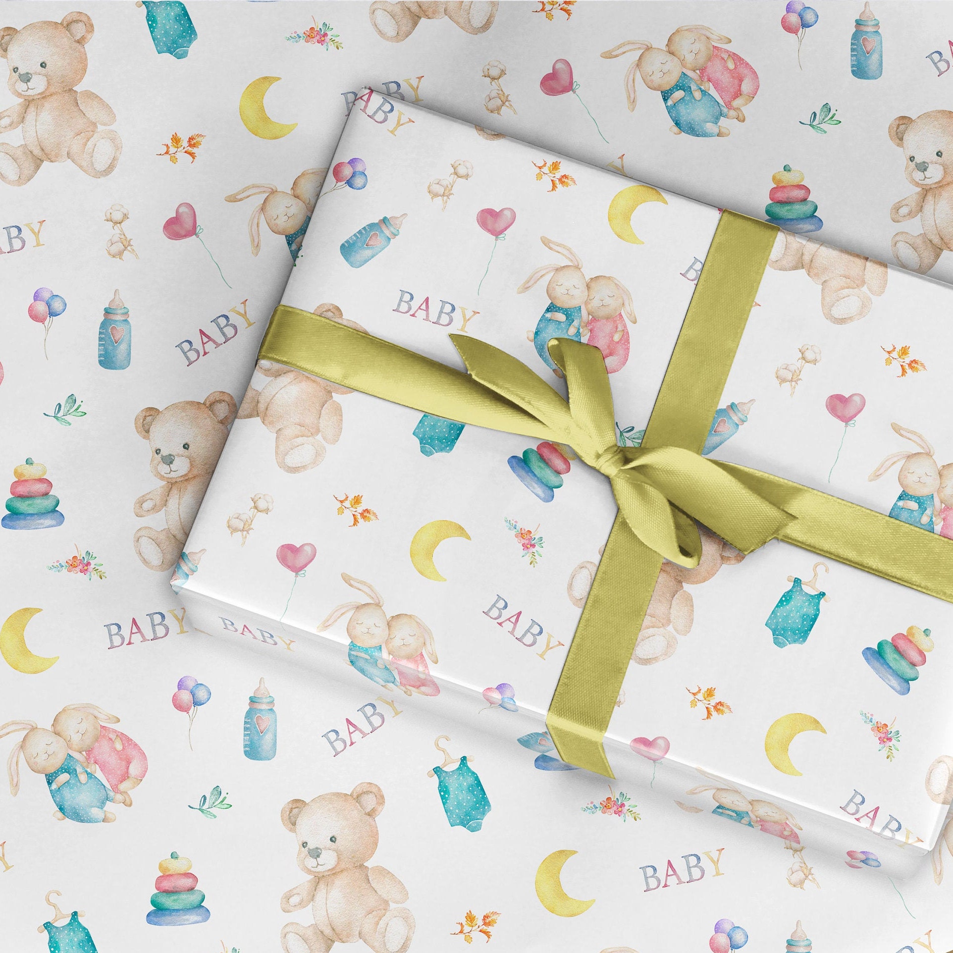 Wrapping Paper Roll Gender Reveal Gift Gender Reveal Gift Etsy UK