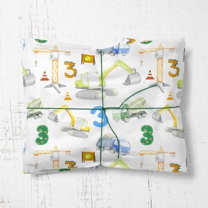 Geschenkpapier für Kinder zum 3