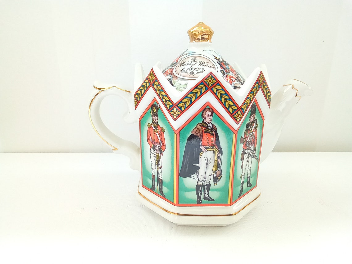 Sadler Battle of Waterloo Teapot Duke of Wellington Soldiers Etsy