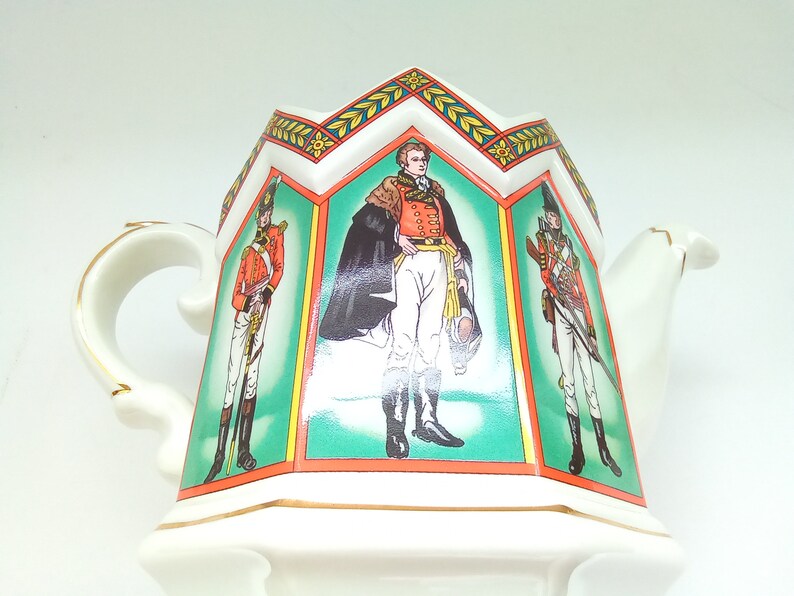 Sadler Battle of Waterloo Teapot Duke of Wellington Soldiers Etsy