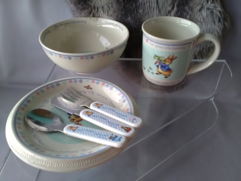 2 Piece Box Set Wedgwood Peter Rabbit Classic Christening