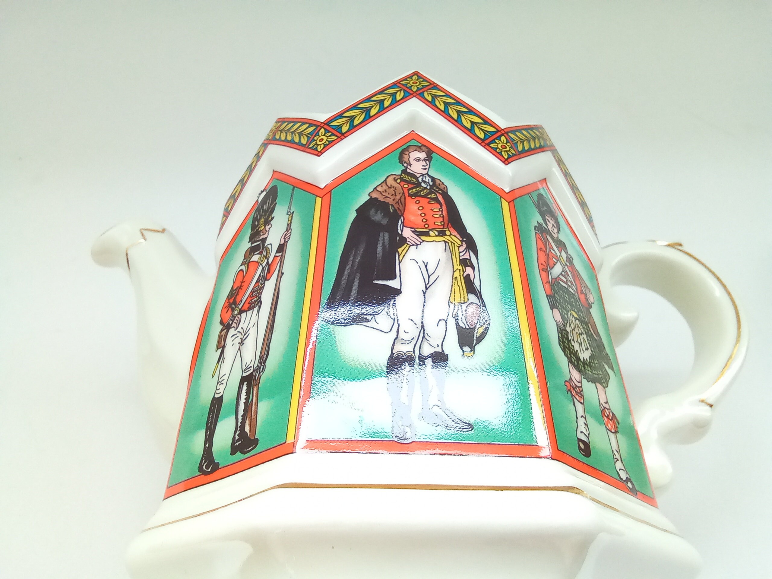 Sadler Battle of Waterloo Teapot Duke of Wellington Soldiers Etsy