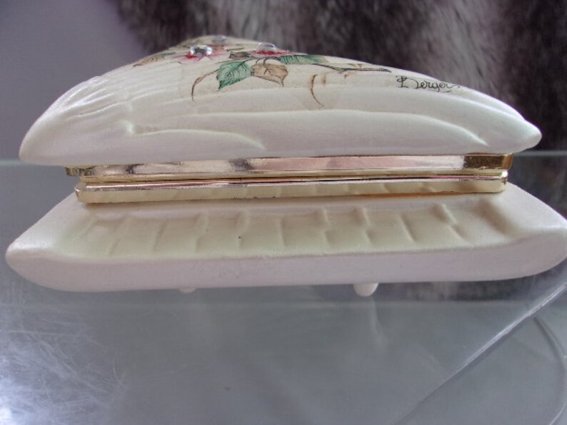Italian Berger piano Jewelry Box Ivory Porcelain Trinket Box Etsy