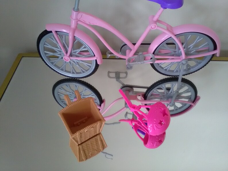 Pink Barbie Bicycle Children's Toy Pretend Play Etsy UK