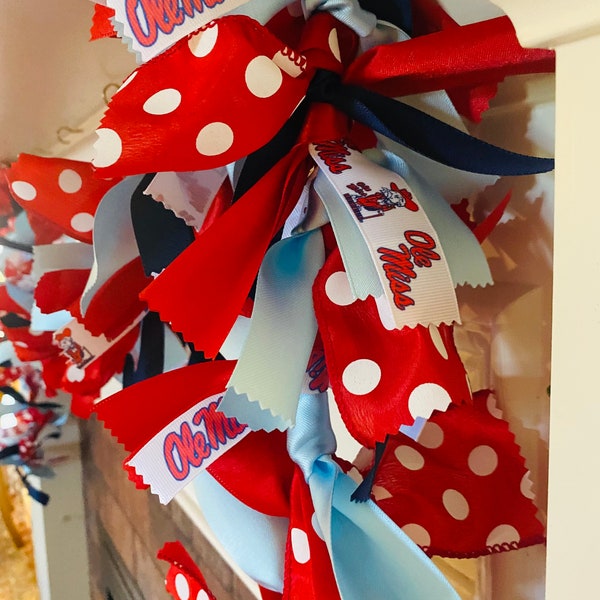 OLE MISS, ole miss Garland, ole miss Table Runner, Colonel Reb, ole miss football, Ole miss cheer, ole miss tailgate, fall decorations