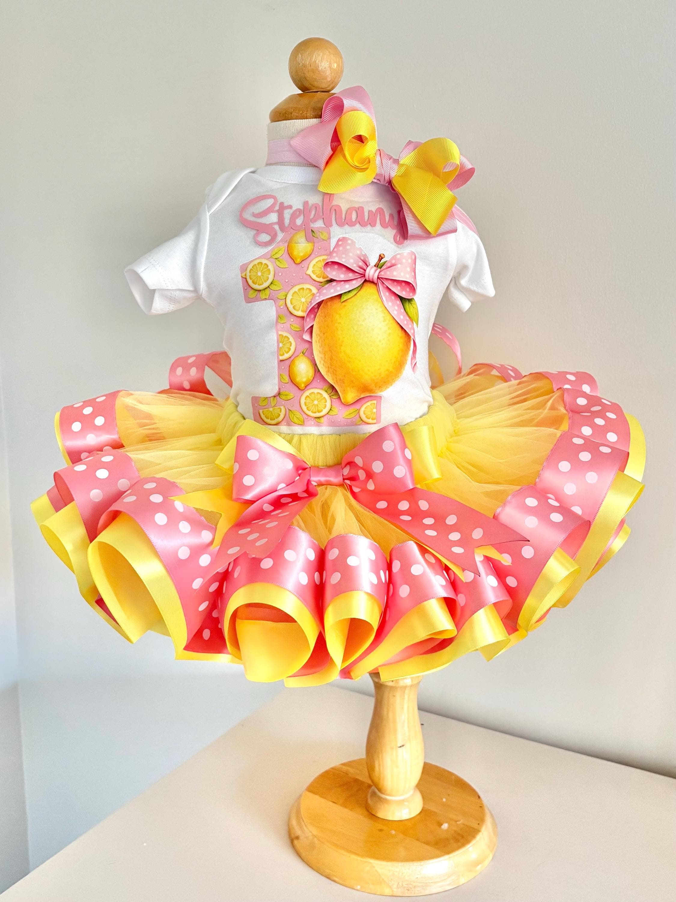 Buy Lemon Citrus First Birthday Tutu Outfit, Personalized Name