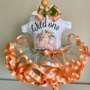 Wild One First Birthday Outfit – Safari Tutu Set