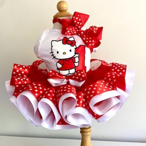 Hello Kittys Birthday Dress - Etsy UK