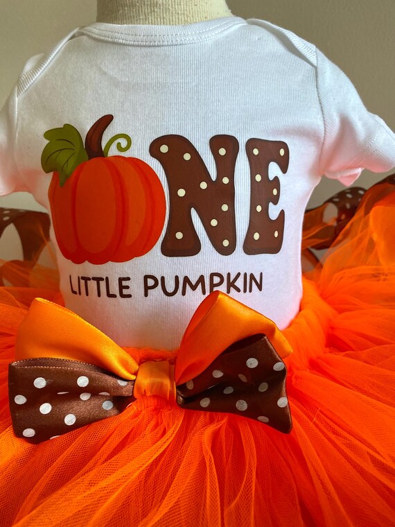 Fall Birthday Party Pumpkin First Birthday Outfit Girl Little