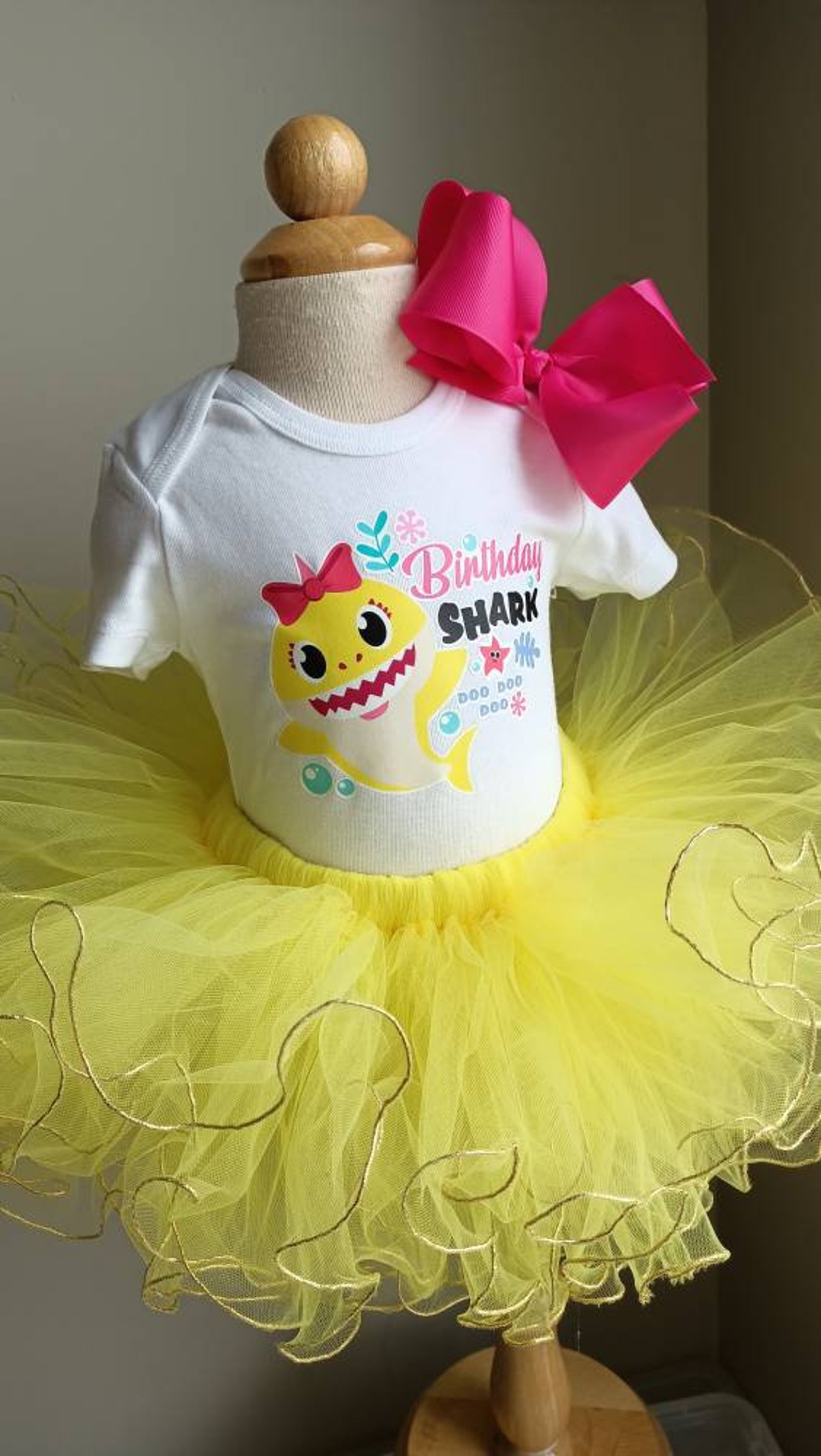Baby Shark Birthday Outfit Baby Shark Outfit For Girl Etsy