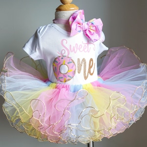 donut birthday outfit, 1st birthday outfit, summer birthday outfit