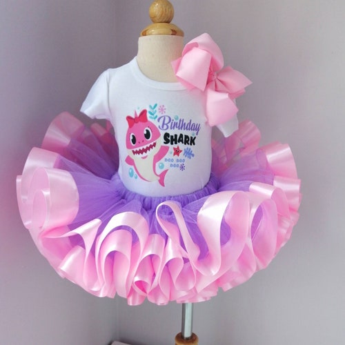 Shark Birthday Outfit Baby Shark Outfit Girl. Etsy