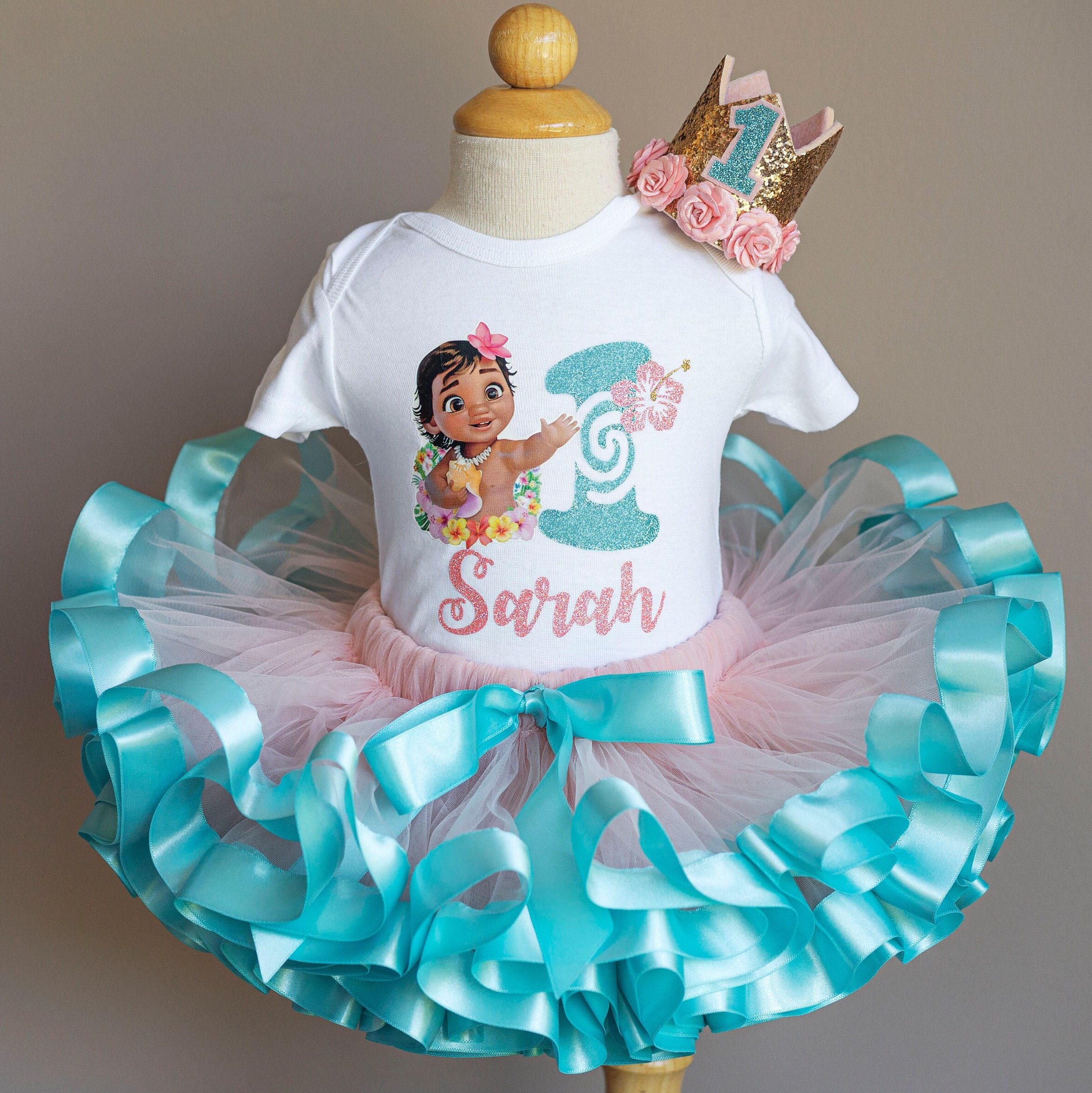 Traje de bebé Moana / Traje de Moana para cumpleaños / -  Portugal