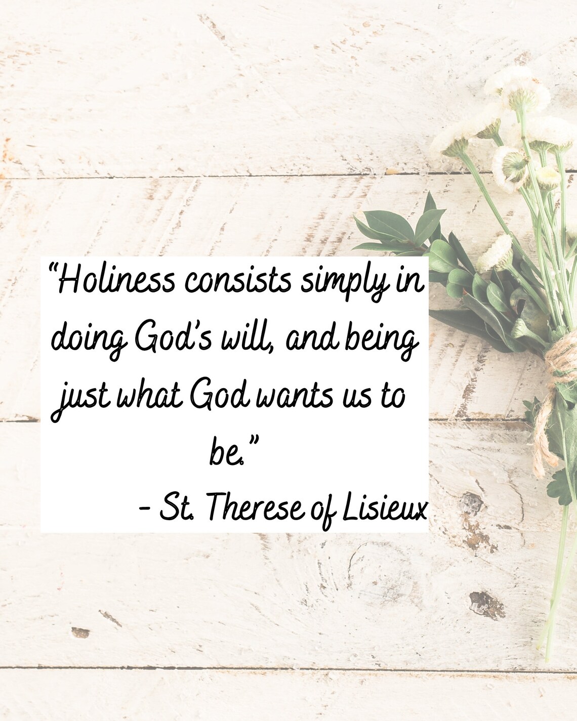 Inspirational St. Therese Quote 8x10 Digital Print PNG Etsy UK