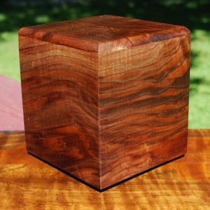 Adult (up to 150 pounds) Memorial Urn-Bottom Loading-Handcrafted from Black Walnut-FREE Optional Basic Custom Laser Engraving