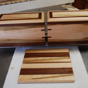 SOLD-CUSTOMS BUILDS-2 Custom Pet Urns-Bottom Load-Both Handcrafted from Ambrosia Maple and Walnut Boards- Laser Engraving-updated-3/11/25