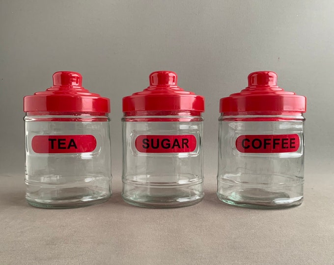 tea coffee sugar jars