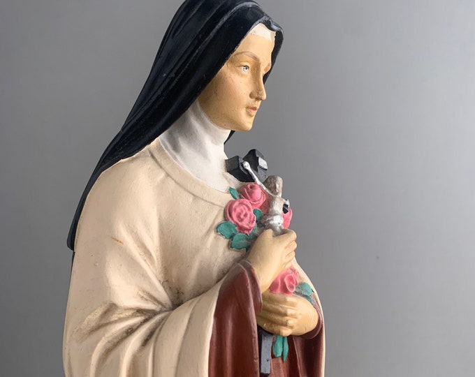 Saint Thérèse of Lisieux plaster statue