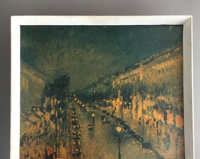 1960s framed print of Boulevard Montmartre by Camille Pissarro