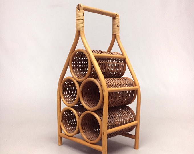 bamboo bottle holder wine rack