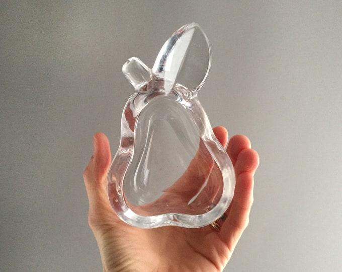 1970s glass pear ashtray