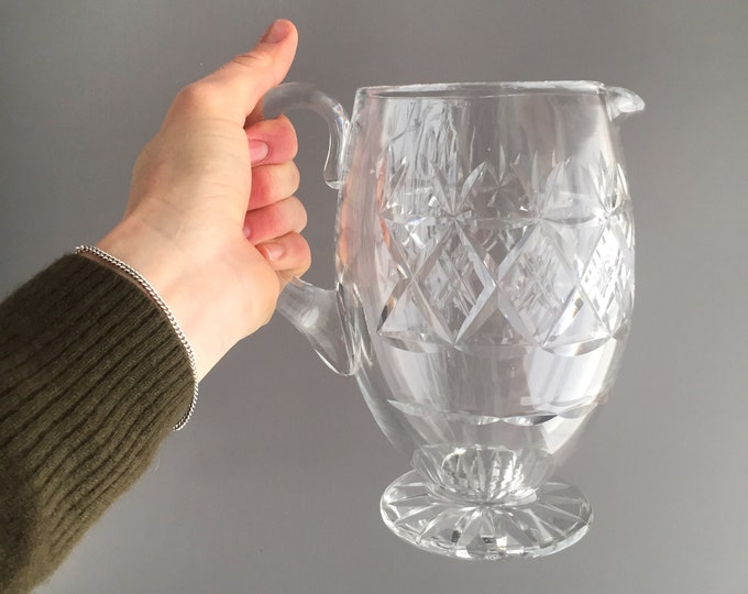 heavy crystal jug / pitcher