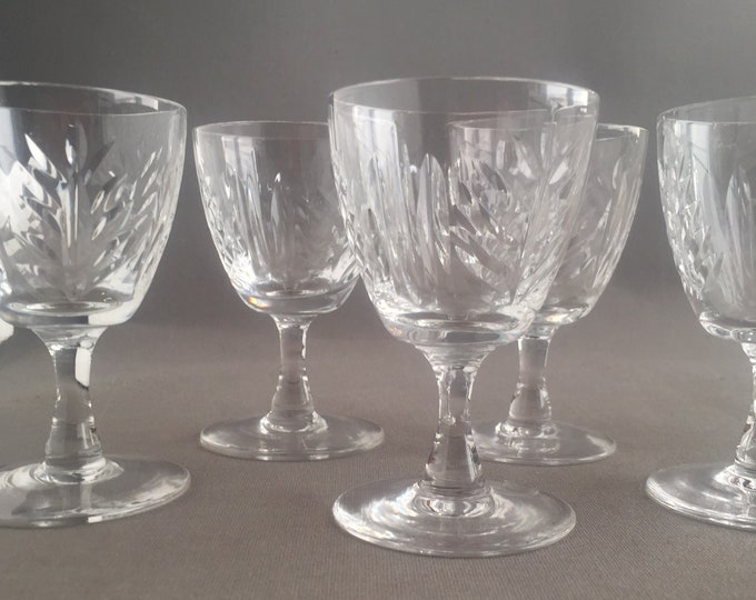 crystal aperitif glasses