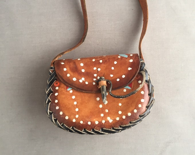 little leather saddle bag